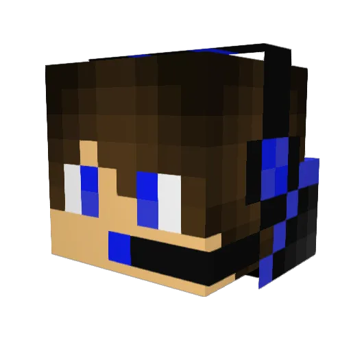 Tudor25 Minecraft avatar head, 3D render