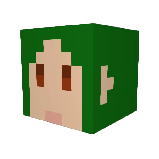 Tudorjet Minecraft avatar head, 3D render