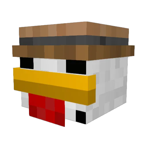Tudyslaier Minecraft avatar head, 3D render