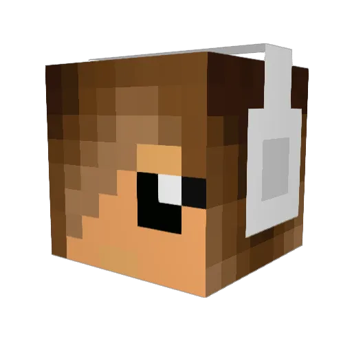 Tue97 Minecraft avatar head, 3D render