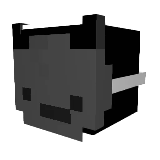 Tufavbby Minecraft avatar head, 3D render