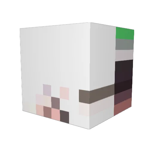 TuffPhonk92 Minecraft avatar head, 3D render