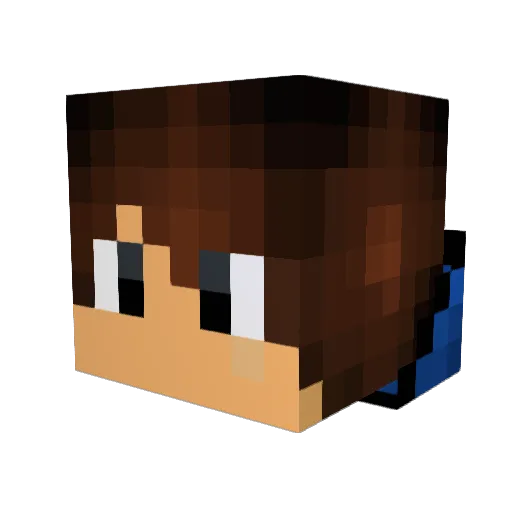 TuffPlayer98 Minecraft avatar head, 3D render