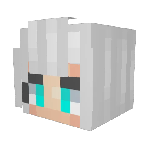 Tuffmuffin Minecraft avatar head, 3D render