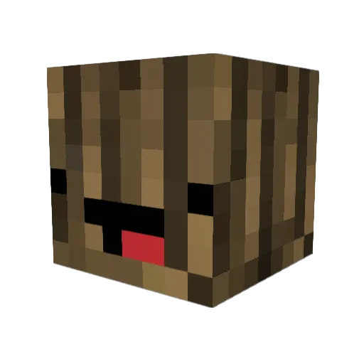 Tuffrey Minecraft avatar head, 3D render
