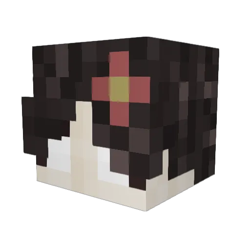 Tufilas Minecraft avatar head, 3D render