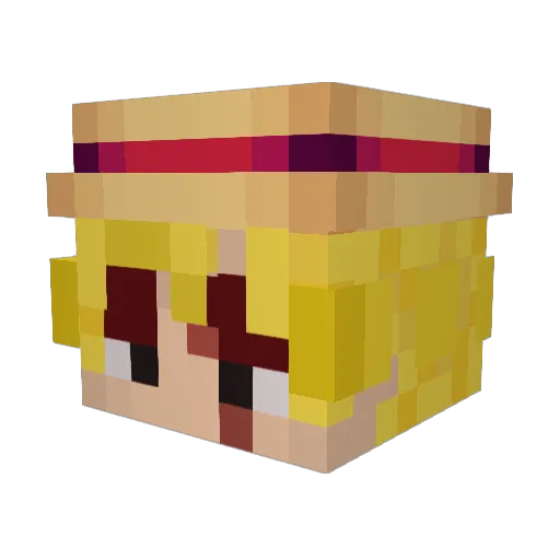 Tugdual19 Minecraft avatar head, 3D render