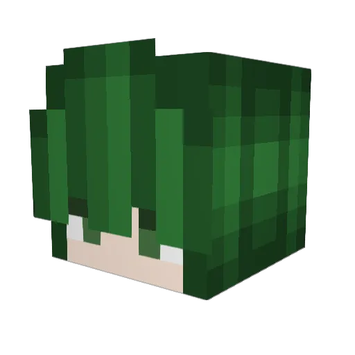 TugginTime Minecraft avatar head, 3D render