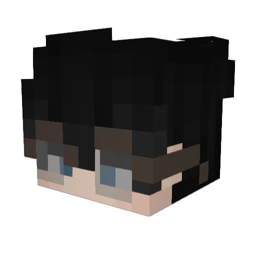 Tugisux Minecraft avatar head, 3D render