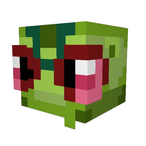 Tugmor Minecraft avatar head, 3D render