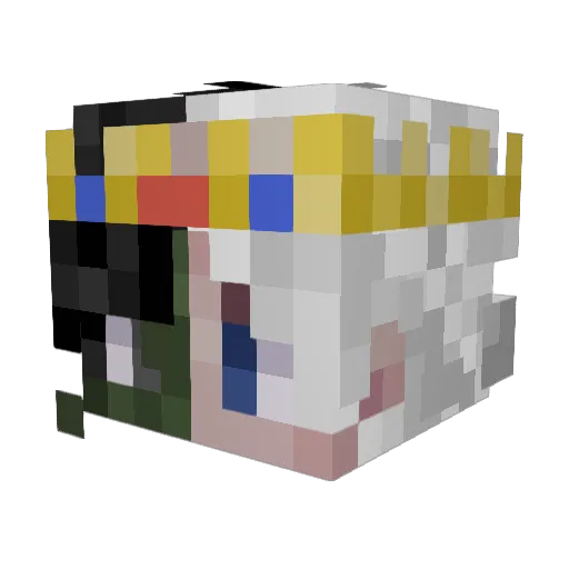 Tugurzz Minecraft avatar head, 3D render