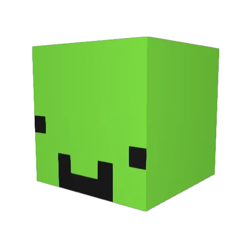 TuhTurtle Minecraft avatar head, 3D render