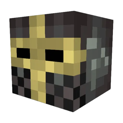 Tuhrus1 Minecraft avatar head, 3D render