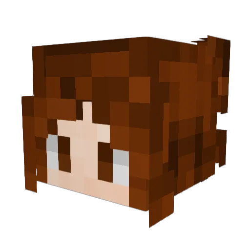 Tui_Kea_ Minecraft avatar head, 3D render