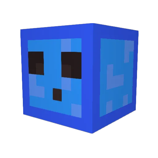 TuidiPoP Minecraft avatar head, 3D render
