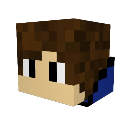 Tuisted_ Minecraft avatar head, 3D render