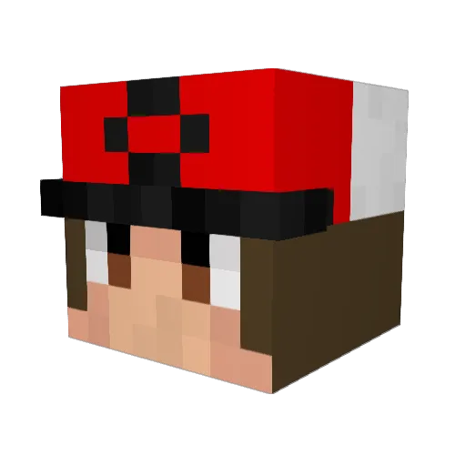 Tuka624 Minecraft avatar head, 3D render