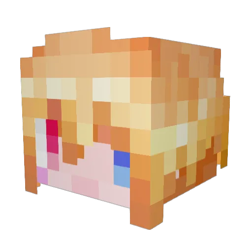 Tukasa001 Minecraft avatar head, 3D render