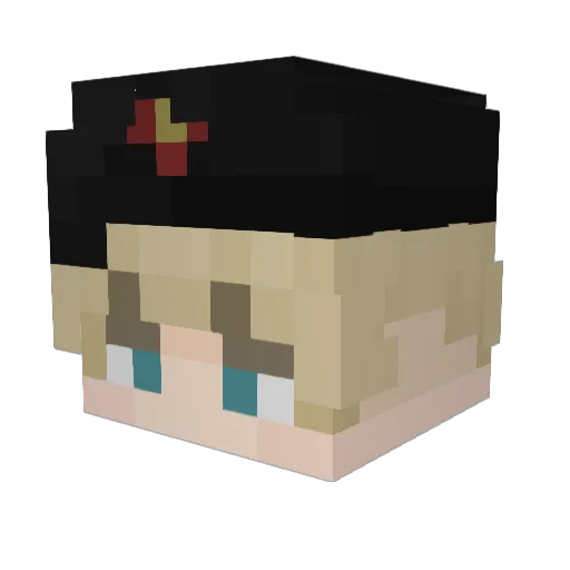 Tuki0 Minecraft avatar head, 3D render