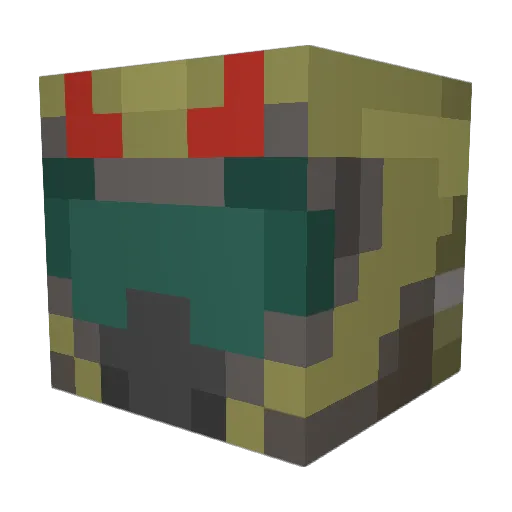 TukiPachi Minecraft avatar head, 3D render