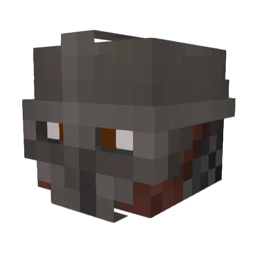 Tukidydes Minecraft avatar head, 3D render
