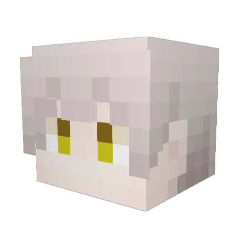 Tukiyo3 Minecraft avatar head, 3D render