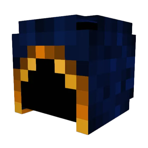 Tukkan Minecraft avatar head, 3D render