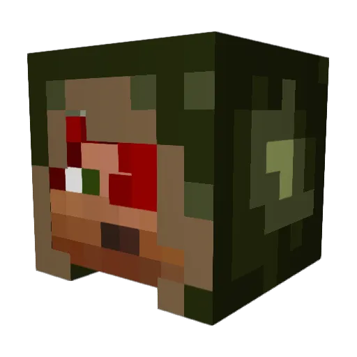 Tule91 Minecraft avatar head, 3D render