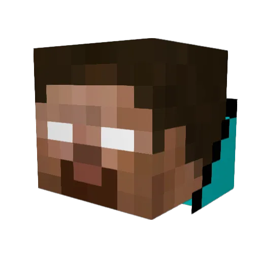 TuleTiiger Minecraft avatar head, 3D render