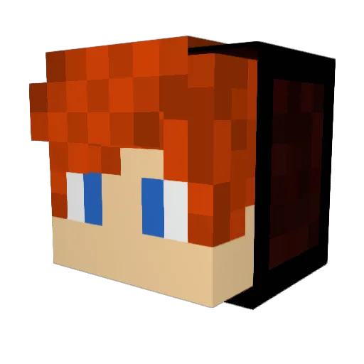 Tules_TV Minecraft avatar head, 3D render