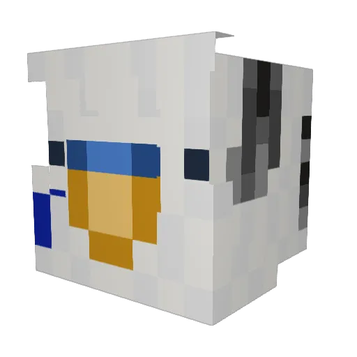 Tulethias Minecraft avatar head, 3D render