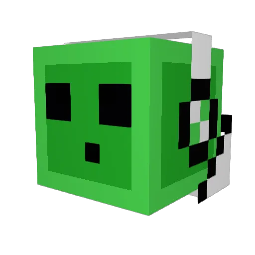 Tulinano Minecraft avatar head, 3D render