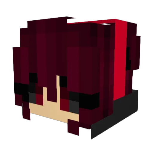 TulincraftMC Minecraft avatar head, 3D render