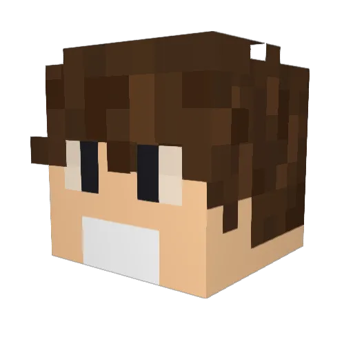 Tulinxz Minecraft avatar head, 3D render