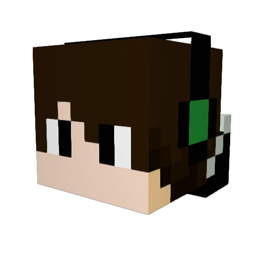 Tulio_TM Minecraft avatar head, 3D render
