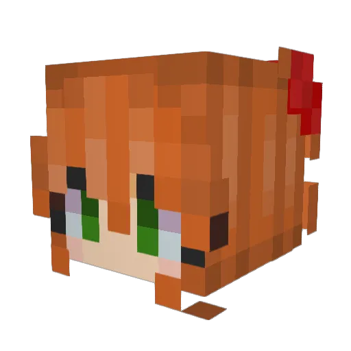 Tulip_Adc Minecraft avatar head, 3D render
