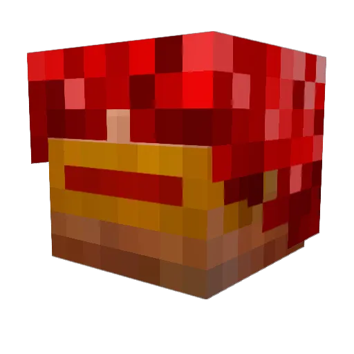 Tuliperuna Minecraft avatar head, 3D render