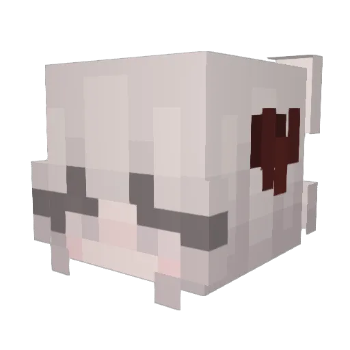 Tulixx Minecraft avatar head, 3D render