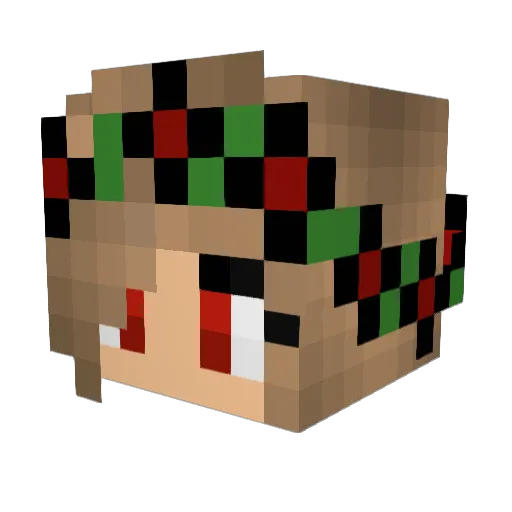 Tulkir Minecraft avatar head, 3D render