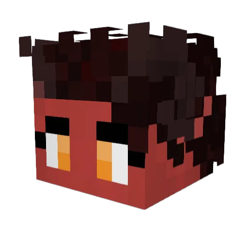 Tulkus Minecraft avatar head, 3D render