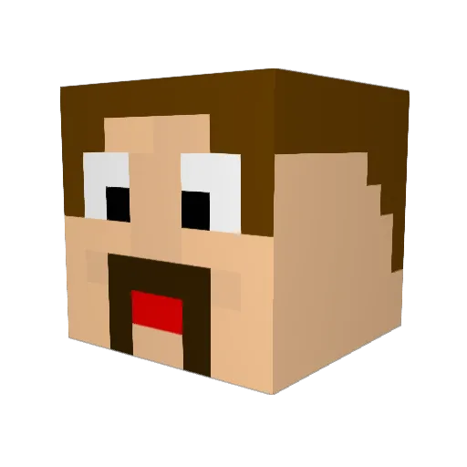 TullNation Minecraft avatar head, 3D render