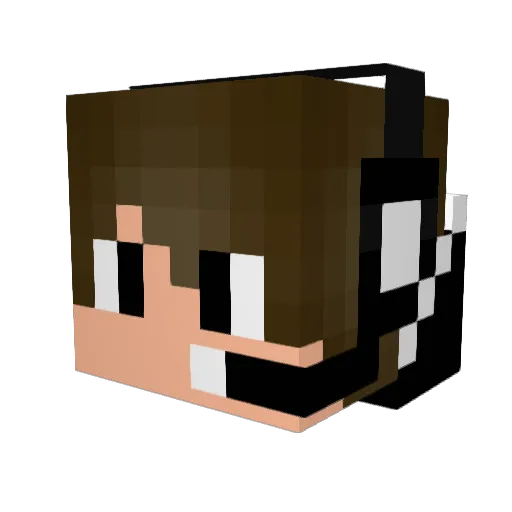 Tulliphet Minecraft avatar head, 3D render