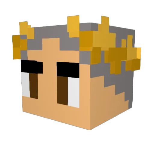 TulliusMaximus Minecraft avatar head, 3D render