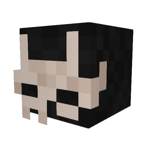 Tulren Minecraft avatar head, 3D render