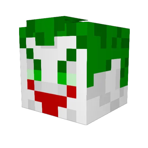 Tultur Minecraft avatar head, 3D render