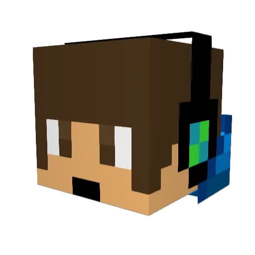 Tuly_ Minecraft avatar head, 3D render
