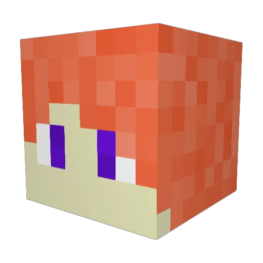 Tum_manit Minecraft avatar head, 3D render