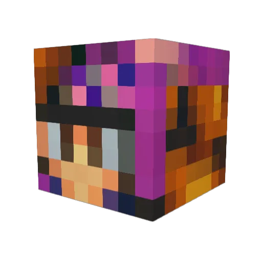Tumal Minecraft avatar head, 3D render
