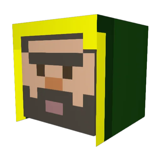 Tumbleweed1986 Minecraft avatar head, 3D render