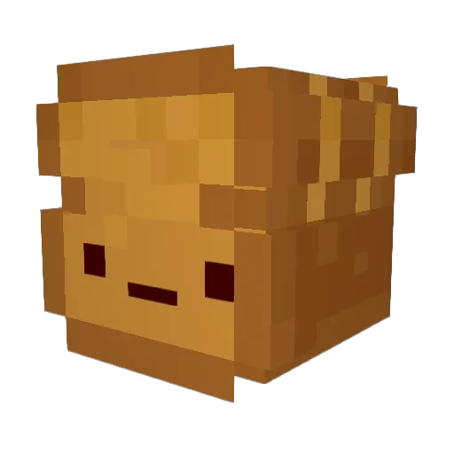 TumblingTurkey Minecraft avatar head, 3D render
